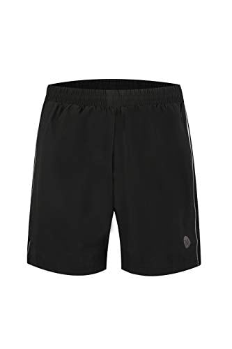 Book Cover Rabrgab Men's 2-in-1 Workout Running Shorts Quick Dry Lightweight Gym Shorts Men Athletic Shorts with Zip Pockets Black