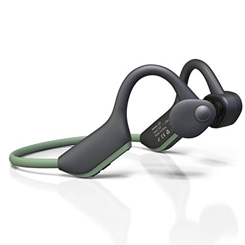 Book Cover Bone Conduction HeadphonesÂ LOKMAT Bluetooth 5.0 Lightweight Wireless Headphones,Sweat Proof Comfortable Earphones for Running, Cycling,Driving, Working (Green)