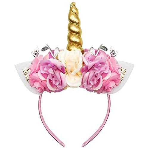 Book Cover Unicorn Headband-Unicorn Party Supplies-Unicorn Headband for Girls