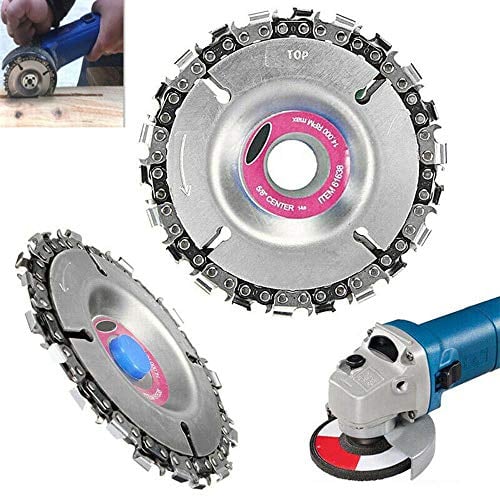 Book Cover Angle Grinder Disc 22 Tooth Chain Saw Carving Blade Plate 4