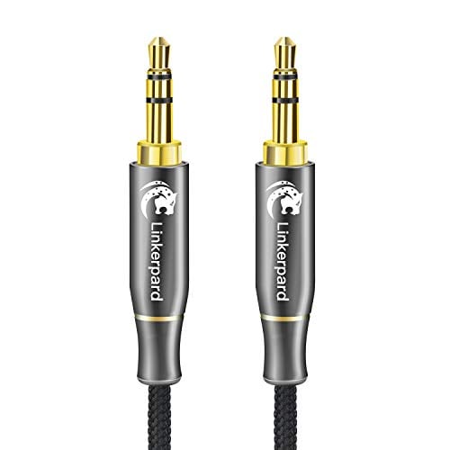Book Cover Linkerpard 3.5 mm Male to Male Stereo Audio Aux Cable, 4.9 Feet, 1.5 Meters