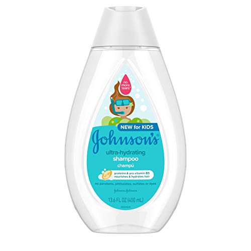 Book Cover Johnson's Ultra-Hydrating Tear-Free Kids' Shampoo with Pro- Vitamin B5 & Proteins, Paraben-, Sulfate- & Dye-Free Formula, Hypoallergenic & Gentle for Toddler's Hair, 13.6 fl. oz