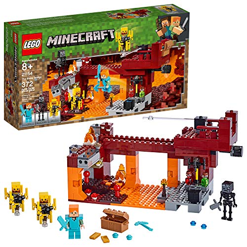 Book Cover LEGO Minecraft The Blaze Bridge 21154 Building Kit (370 Pieces)