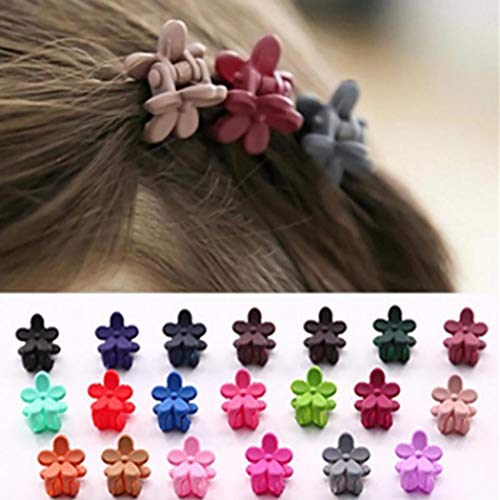 Book Cover Foshin 50 PCS New Girls Fashion Cute Floral Shape Headband Hair Clip Head Piece Clips