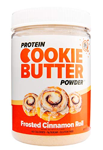 Book Cover FDL Protein Powder Cookie Butter for Low Carb Snacks & Desserts - Keto Friendly - 8.32oz (Frosted Cinnamon Roll)