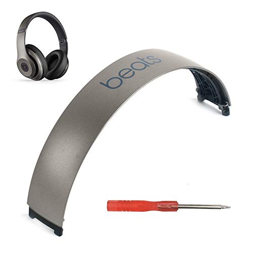 Book Cover Beats Studio 2 Headband Replacement Repair Kit Replacement Parts Compatible with Beats Studio 2.0 Wired Wireless Over Ear Headphones with Screwdriver (Titanium)