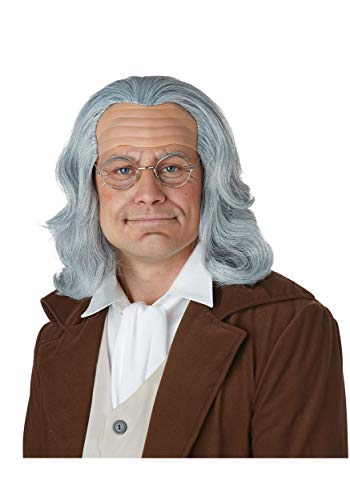 Book Cover California Costumes Adult Benjamin Franklin Wig