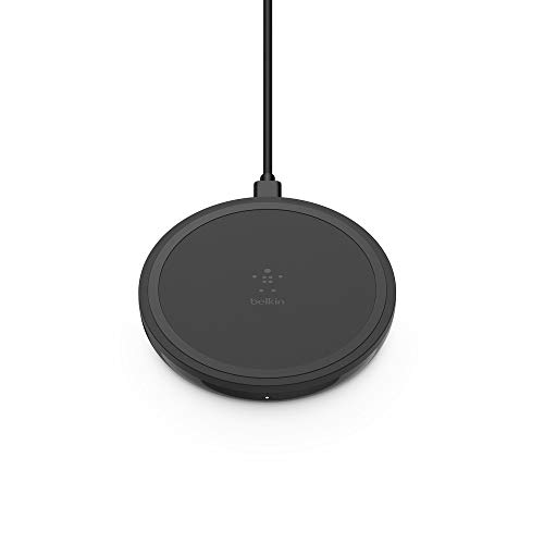 Book Cover Belkin Wireless Charger 10W - Boost Up Wireless Charging Pad, Wireless Charger for iPhone Xs, XS Max, XR, X, 8, 8 Plus/Samsung Galaxy S10, S10+, S10e, More