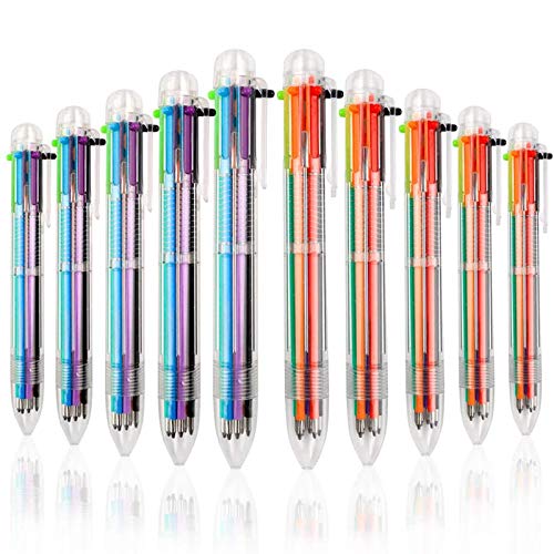 Book Cover JPSOR 28 Pack Multicolor Ballpoint Pens 0.5mm 6-in-1, Fun Pens for Kids Party Favors, Back to School, Retractable Ballpoint Rainbow Pens Color Pens for Office School Supplies Students Gift