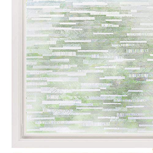 Book Cover Rabbitgoo Privacy Window Film Frosted Matte Window Sticker Static Cling Door Film No Glue Glass Film Window Sticker Anti-UV Glass Film for Home Office Living Room Meeting Room(17.5