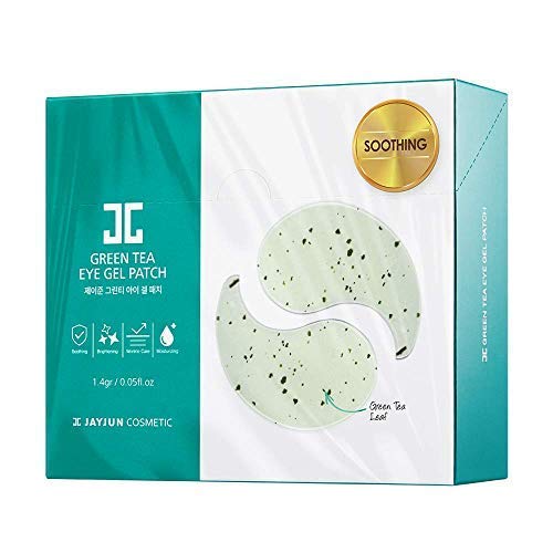 Book Cover JAYJUN Green Tea Eye Gel Patch, 10 Sheets, 2 Piece, Under Eye, Hydrating, Firming, Dark Circle