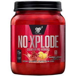 Book Cover BSN N.O.-XPLODE Pre-Workout Supplement with Creatine, Beta-Alanine, and Energy, Flavor: Raspberry Lemonade, 60 Servings. Explosive Energy Pre-Workout Igniter