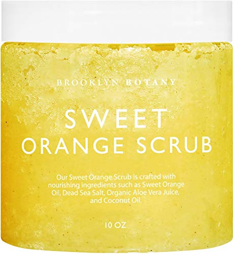 Book Cover Brooklyn Botany 100% Natural Sweet Orange Summer Body Scrub - Exfoliates, Moisturizes, and Nourishes - Cleans Pores for Smoother & Softer.