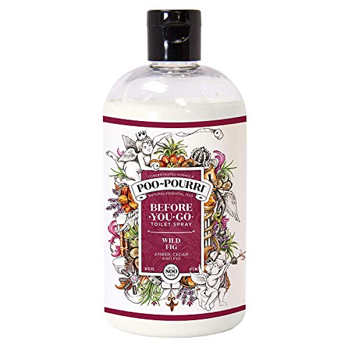 Book Cover Poo-Pourri Before-You-Go Toilet Spray 16-Ounce Refill Bottle (Wild Fig)