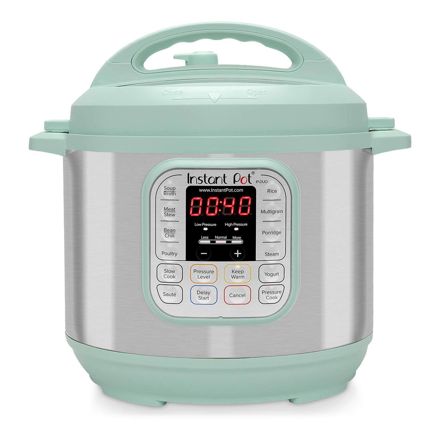 Book Cover Instant Pot Duo 7-in-1 Electric Pressure Cooker, Slow Cooker, Rice Cooker, Steamer, Saute, Yogurt Maker, and Warmer, 6 Quart, Teal, 14 One-Touch Programs Teal - Pressure Cooker