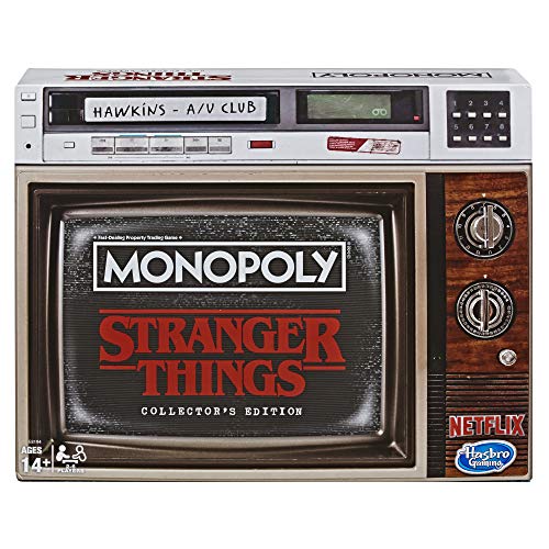 Book Cover MONOPOLY Game Stranger Things Collector's Edition Board Game for Ages 14 & Up
