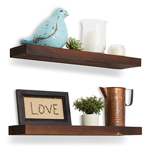 Book Cover Reclaimed Wood Floating Shelves - 24
