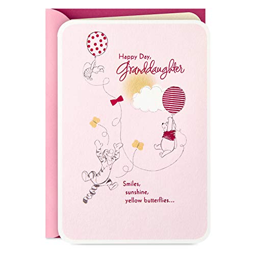 Book Cover Hallmark Winnie The Pooh Birthday Card for Granddaughter (Beautiful Birthday)