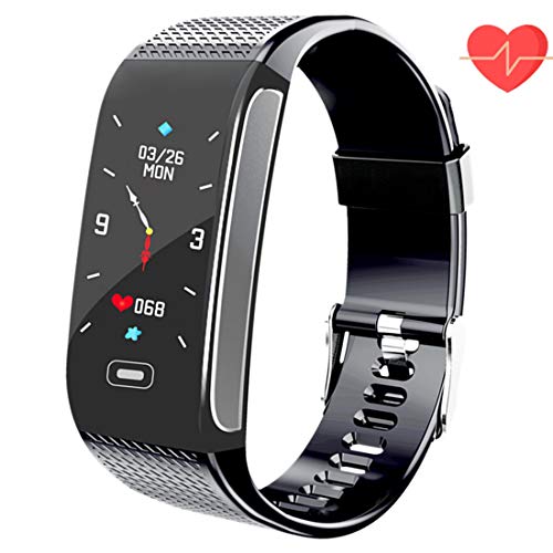 Book Cover Fitness Tracker HR, Activity Smart Bracelet Wristband with Pedometer Heart Rate Monitor Step Calorie Distance Track Waterproof IP67 Call SMS SNS Remind for Men Women Kids Compatible with Android iOS