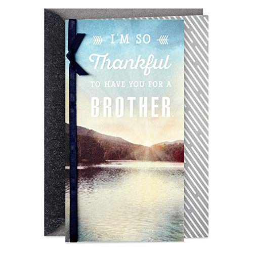 Book Cover Hallmark Birthday Card for Brother (So Thankful)