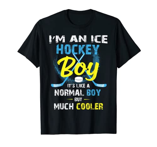 Book Cover Funny Hockey Shirts For Kids, Normal Boy But Much Cooler Tee T-Shirt