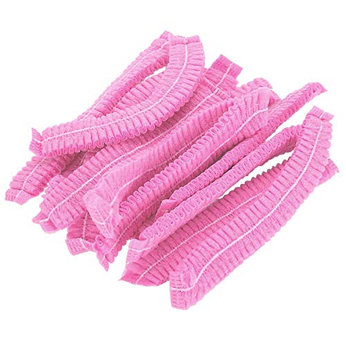 Book Cover 100 Pack 21?Disposable Nonwoven Bouffant Caps Hair Net for Hospital Salon Spa Catering and Dust-Free Workspace