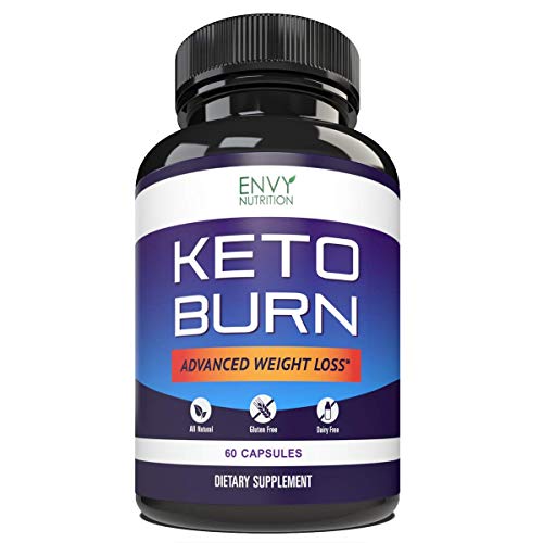 Book Cover Keto Burn Diet Pills - Advanced Weight Loss for Men and Women - BHB Salts Support Fat Burning, Ketosis, Improved Energy and Enhanced Focus - 60 Count