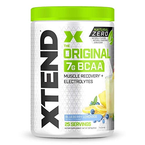 Book Cover XTEND Natural Zero BCAA Powder Blueberry Lemonade | Free of Artificial Sweeteners, Flavors, and Chemical Dyes | Post Workout Drink with Amino Acids | 7g BCAAs for Men & Women | 25 Servings
