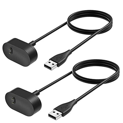 Book Cover NANW 2 Pack Compatible with Fitbit Inspire HR/Inspire Charger Cable (Not for Inspire 2), 3.3ft Replacement USB Charging Cable Cord Clip Dock Accessories Adapter for Inspire/Inspire HR Smartwatch