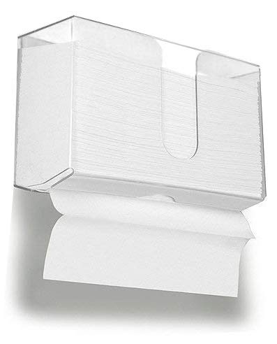 Book Cover Wall Mount Paper Towel Dispenser,Acrylic Paper Towel Holder for Bathroom and Kitchen,10.9