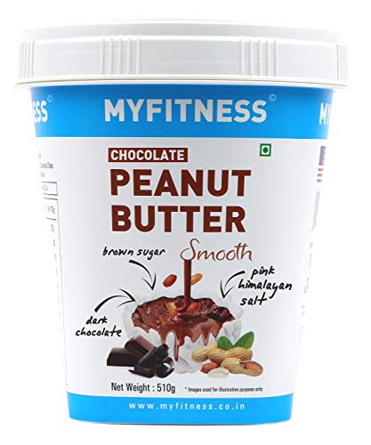 Book Cover MYFITNESS Peanut Butter Chocolate Smooth Non-GMO Gluten-free No Preservative All Natural Ingredient High Protein Made with American Recipe (17.9 Ounce)