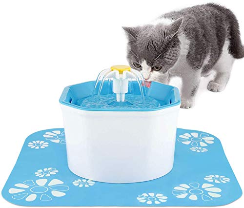 Book Cover Shinea Cat Water Fountain, 1.6L Automatic Pet Water Dispenser Healthy & Hygienic Drinking Bowl Super Quiet for Cats, Dogs, Multiple Pets