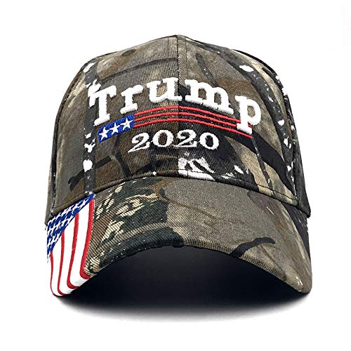 Book Cover Donald Trump Hat Camouflage Cap Keep America Great MAGA Hat President 2020 American Flag USA