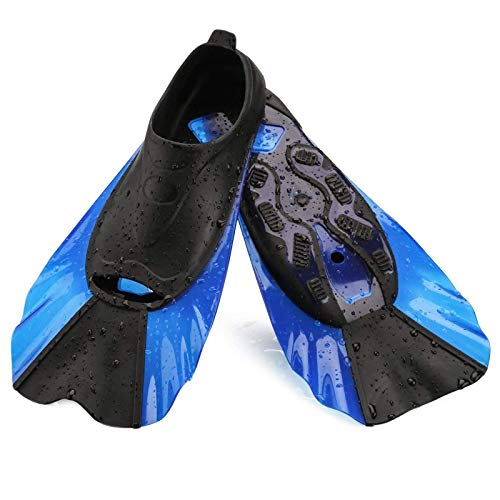 Book Cover WADEO Kids Swim Fins Flippers for Toddler Child Silicone Combination Fin