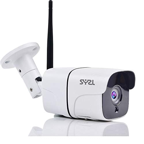 Book Cover 【Upgrade】 SY2L HD Wireless Outdoor Security WiFi 1080P Night Vision Bullet Cameras, IP66 Weatherproof Video Surveillance System Motion Detection Alarm IP Camera for Indoor, Support Max 128GB SD Card