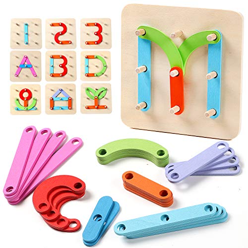 Book Cover Lewo Wooden Letter Number Sorter Puzzle Preschool Activities Educational Toys for Kids