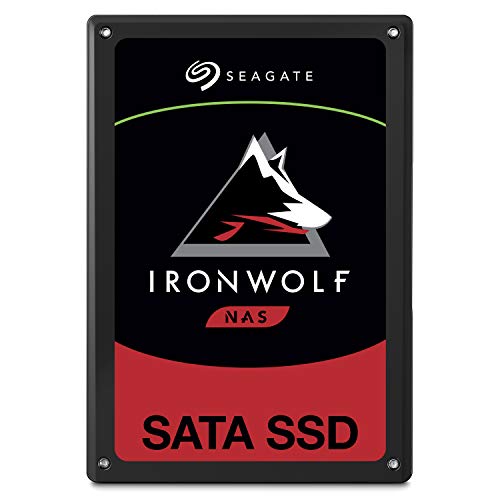Book Cover Seagate IronWolf 110 480GB NAS SSD Internal Solid State Drive â€“ 2.5 inch SATA for Multibay RAID System Network Attached Storage, 2 Year Data Recovery (ZA480NM10001)
