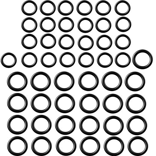 Book Cover 50 Pieces Power Pressure Washer O-Rings Replacement for 1/4 inch, 3/8 inch, M22 Quick Connect Coupler (O Ring; 50 Pieces)