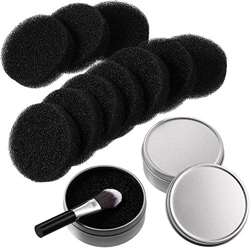 Book Cover Makeup Brush Cleaner 2 in 1 Color Removal Sponge for Eye Shadow Blush Color Foundation Make-up Removals from Makeup Brush to Switch Color (6 Packs)