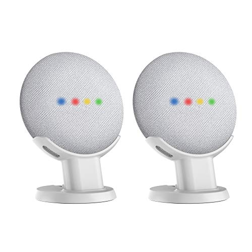 Book Cover SPORTLINK Pedestal for Nest Mini (2nd Gen) and Google Home Mini (1stÂ Generation) Improves Sound Visibility and Appearance - A Must Have Mount Holder Stand for Nest Mini (2nd Gen)/ Home Mini (2pack)