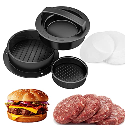 Book Cover Amy Non Stick Burger Press Different Size Patty Molds and Non Sticking Coating Easy to UseWorks Best for Stuffed Burgers Sliders Regular Beef Burger Essential Kitchen & Grilling Accessories