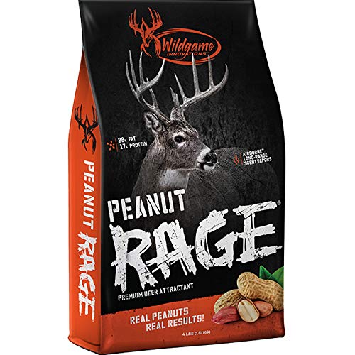 Book Cover Wildgame Innovations Peanut Rage Deer Attractant 5lb, Premium Wildlife Attractant, Beige