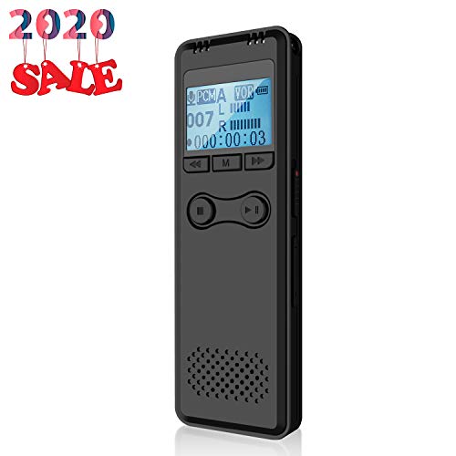 Book Cover Digital Voice Recorder, Chalpr 1536Kbps 16G Activated Audio Recorder with Playback Password, Portable HD USB Digital Recorder for Lectures, Meetings, Class