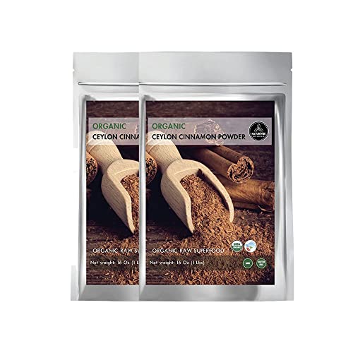 Book Cover Naturevibe Botanicals Premium Quality Organic Ceylon Cinnamon Powder (2lb), Ground | Raw, Gluten-Free & Non-GMO | 2 Pack of 1 lb eachâ€¦