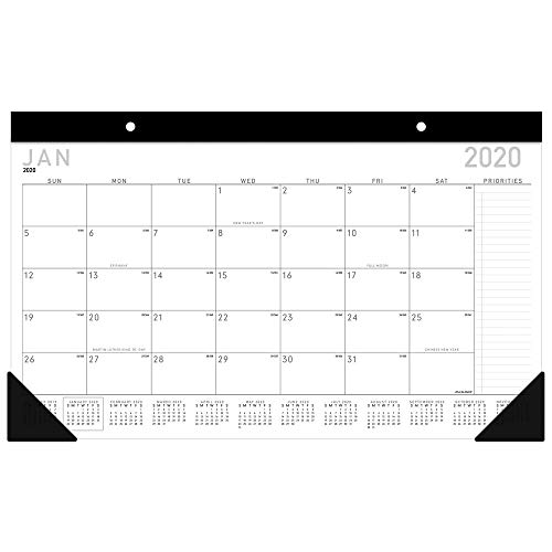 Book Cover AT-A-GLANCE 2020 Monthly Desk Pad Calendar, 17-3/4