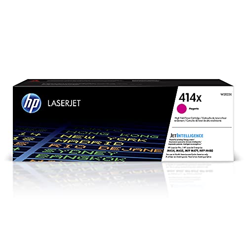 Book Cover HP 414X | W2023X | Toner-Cartridge | Magenta | Works with HP Color LaserJet Pro M454 series, M479 series | High Yield