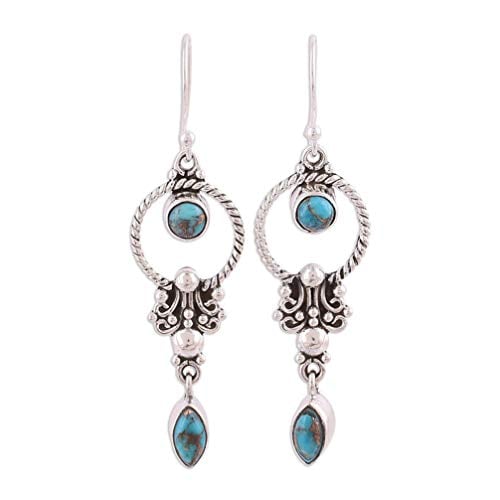 Book Cover Myhouse Vintage Turquoise Earrings Long Dangle Earring Jewelry Gifts for Women