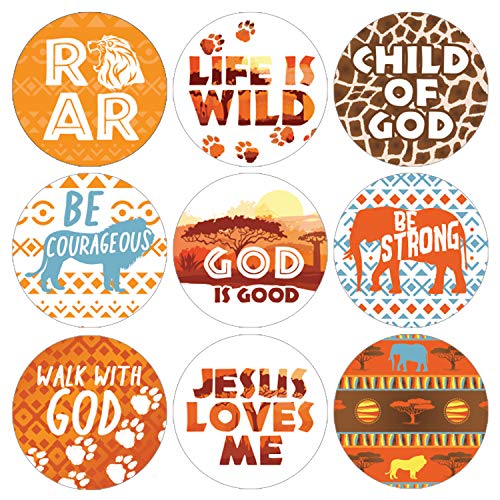Book Cover Safari Vacation Bible School Favor Stickers - 1,080 ct