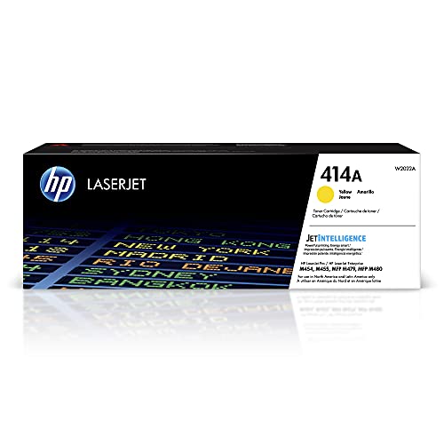 Book Cover HP 414A | W2022A | Toner-Cartridge | Yellow | Works with HP Color LaserJet Pro M454 series, M479 series
