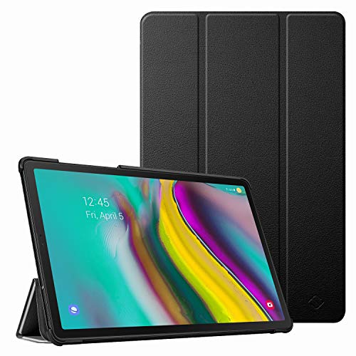 Book Cover Fintie SlimShell Case for Samsung Galaxy Tab S5e 10.5 2019 Model SM-T720(Wi-Fi) SM-T725(LTE) SM-T727(Verizon/Sprint), Ultra Thin Tri-Fold Shell Cover with Auto Sleep Wake, Black